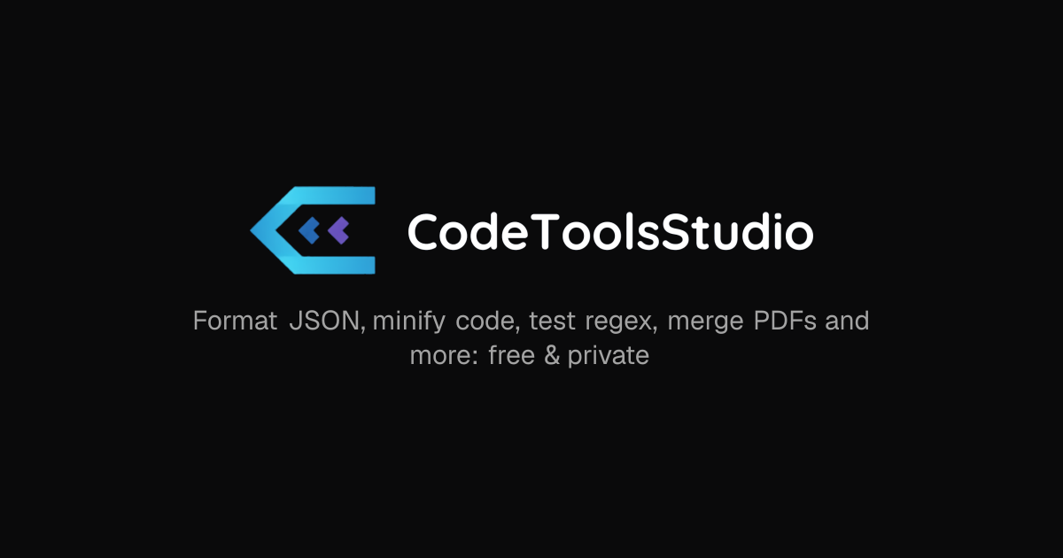 I just launched CodeToolsStudio : I'd really appreciate some brutal feedback from developers logo